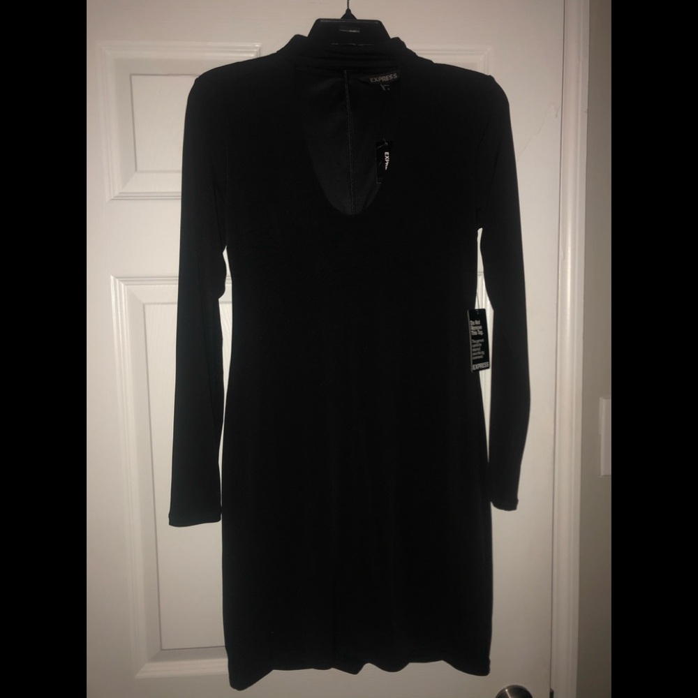 Express Long sleeved cut out mini dress